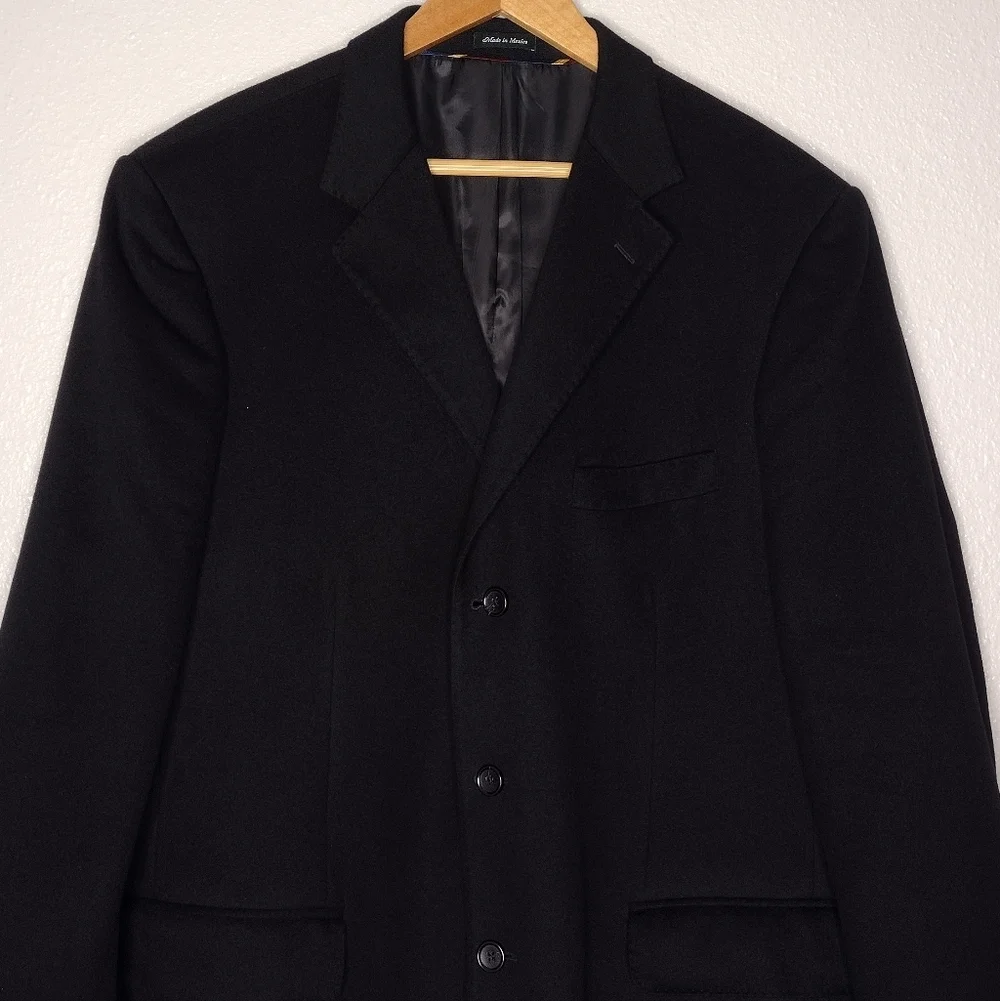 J. Crew Season Holiday 100% Cashmere Black Sport Coats Blazer Jacket Sz 46R